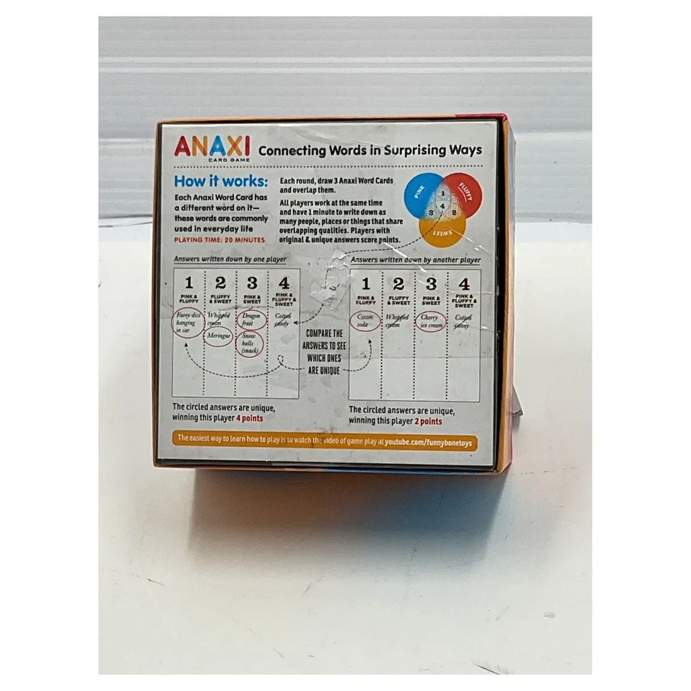 Funnybone Toys Anaxi Card Game Word Association Family Party Game Ages‎ 8+